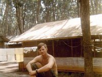 Lt. Bob Martin Outside Orderly Room Quan Loi Base Camp JGiffin Photo